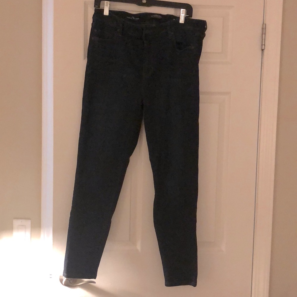 Liverpool Jeans The Ankle Skinny Mid Rise Dark Blue Wash Women’s Size 16